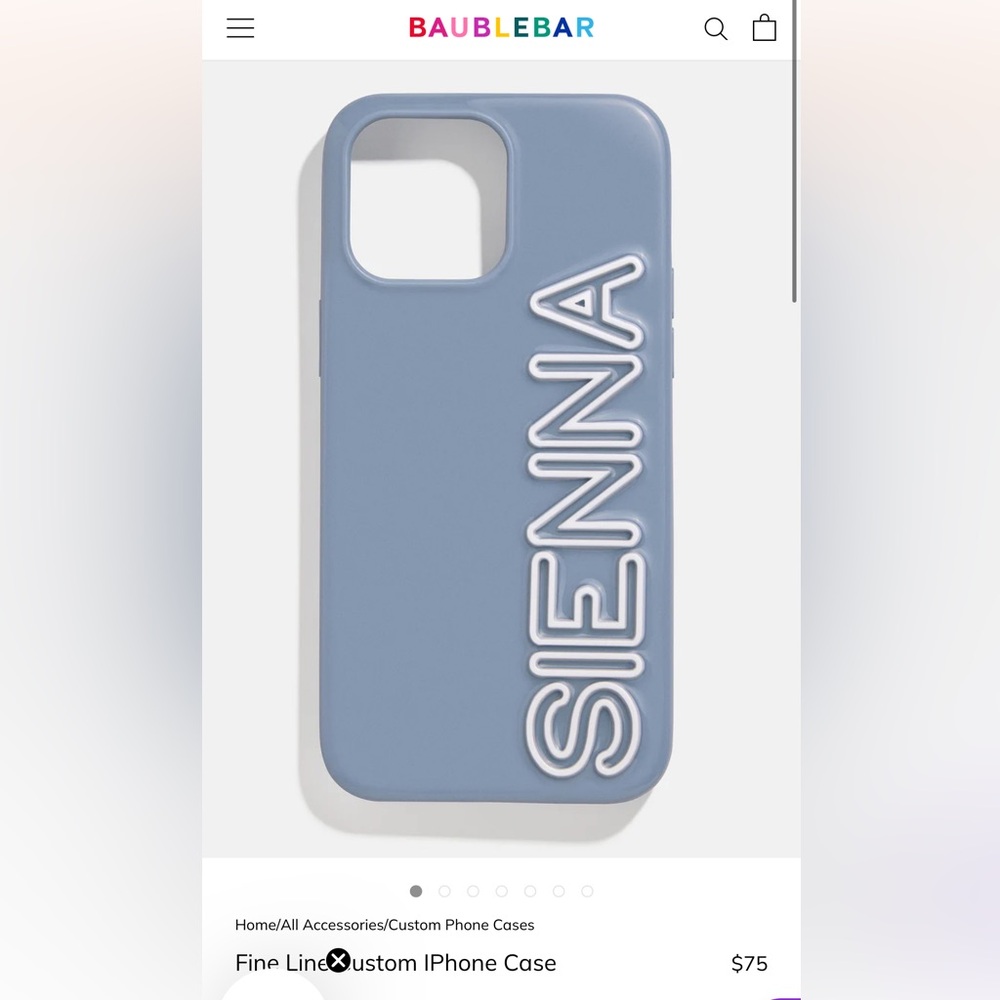 Fine Line BaubleBar Custom iPhone 15 Pro Max Case